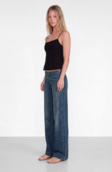 Pantalón Sin Pretina Tachas Blue