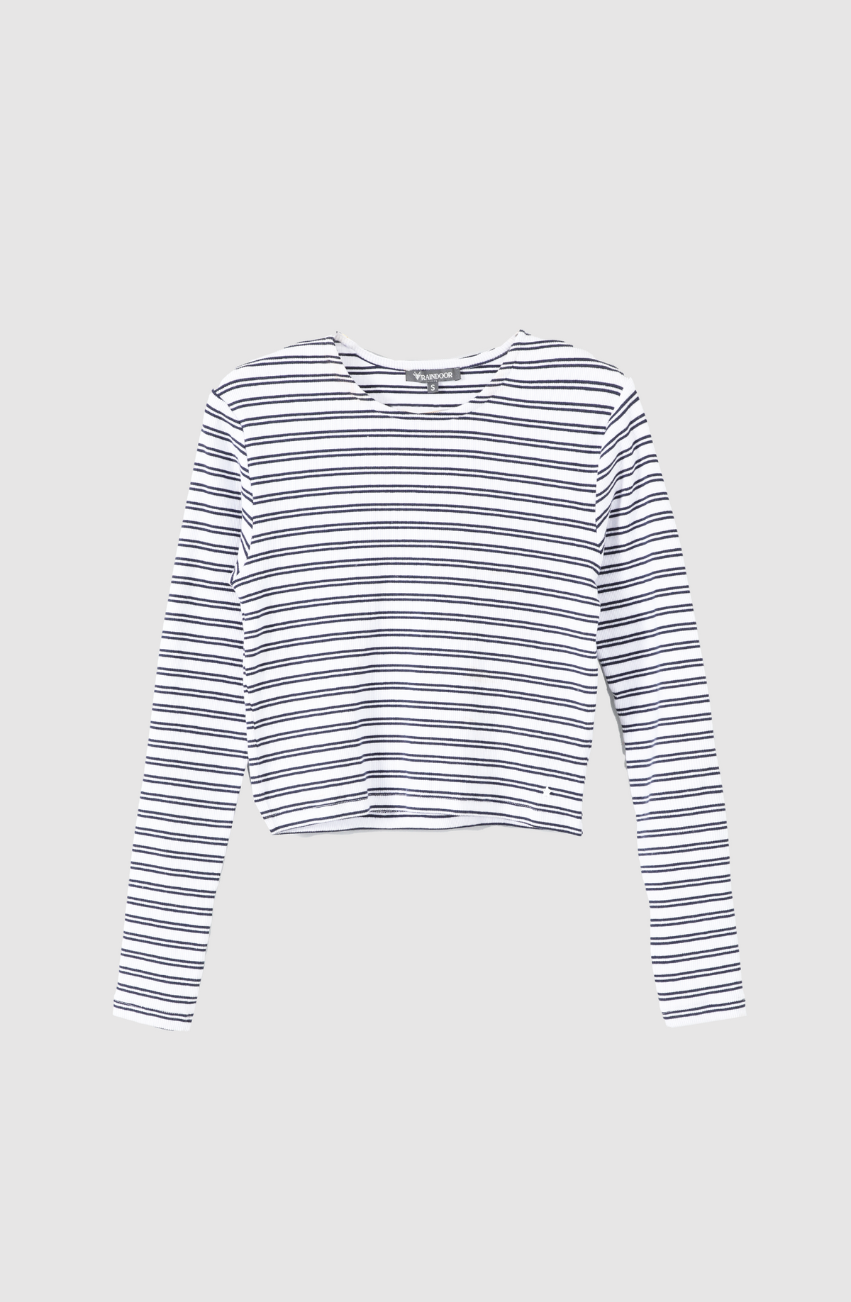 Playera Manga Larga Lineas White