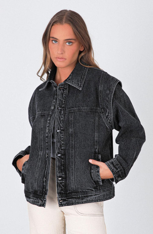 Chamarra Jeans Black