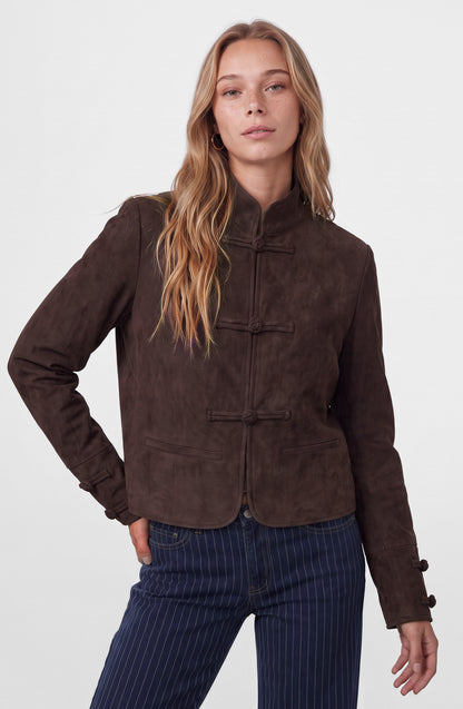 Chamarra Suede Japo Brown