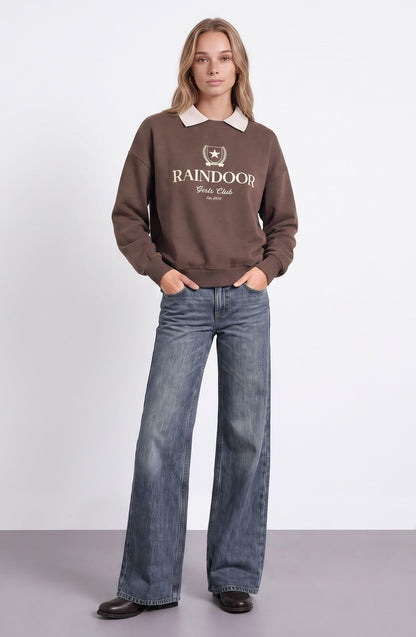 Sudadera Crewneck Polo Brown