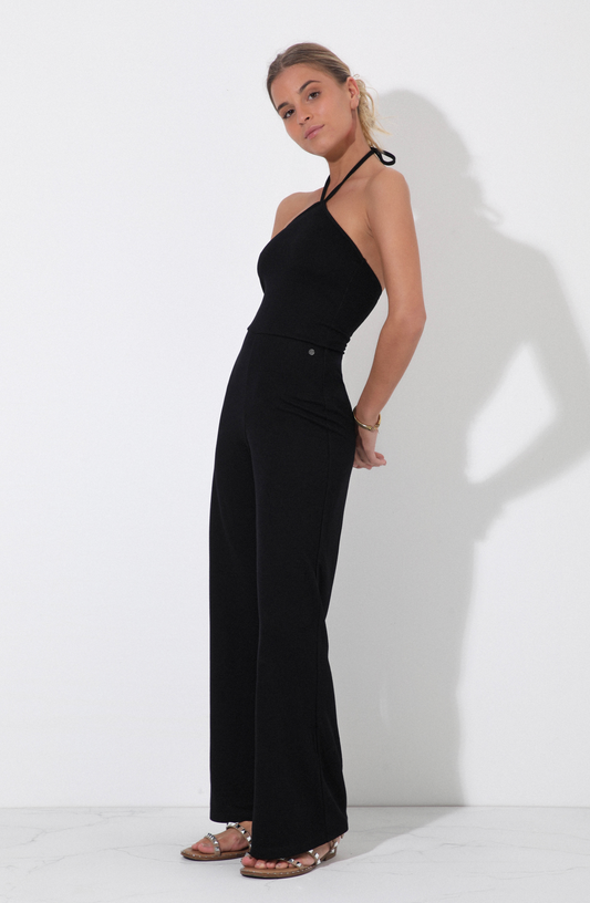 Jumpsuit Largo Halter Black