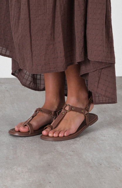 Sandalia Hebillas Brown
