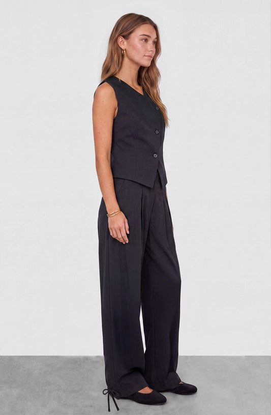 Vest Sastrero Tencel Black