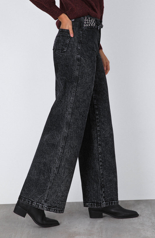 Pantalón Pretina Ojal Black