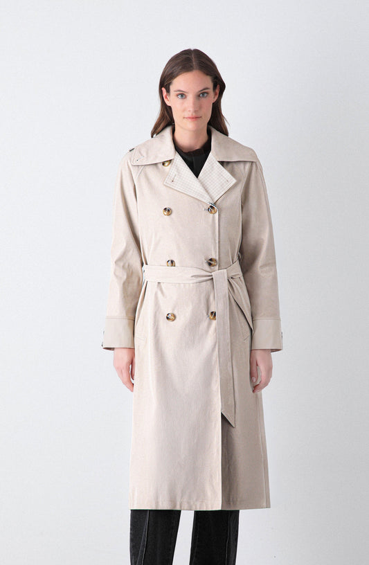 Abrigo Trench Beige