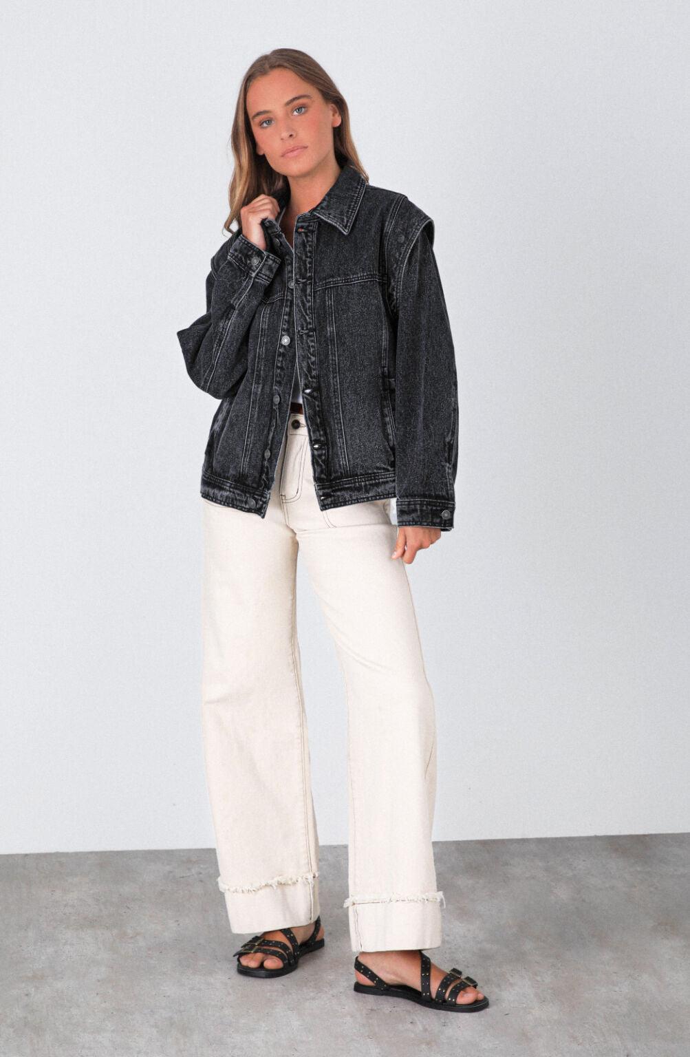 Chamarra Jeans Black