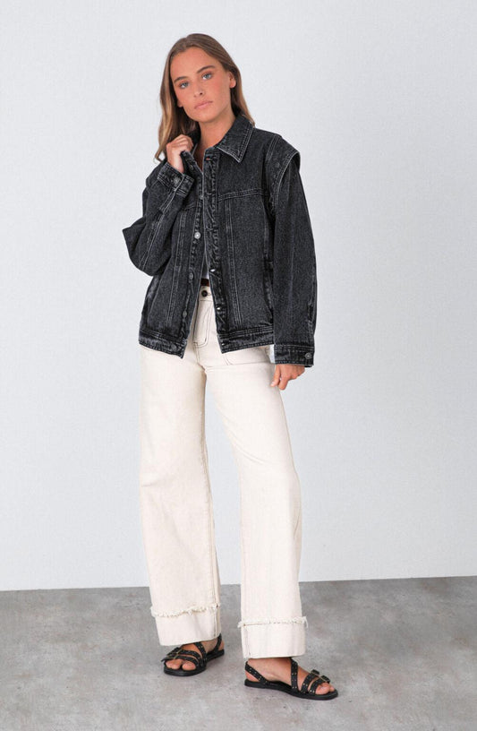 Chamarra Jeans Black