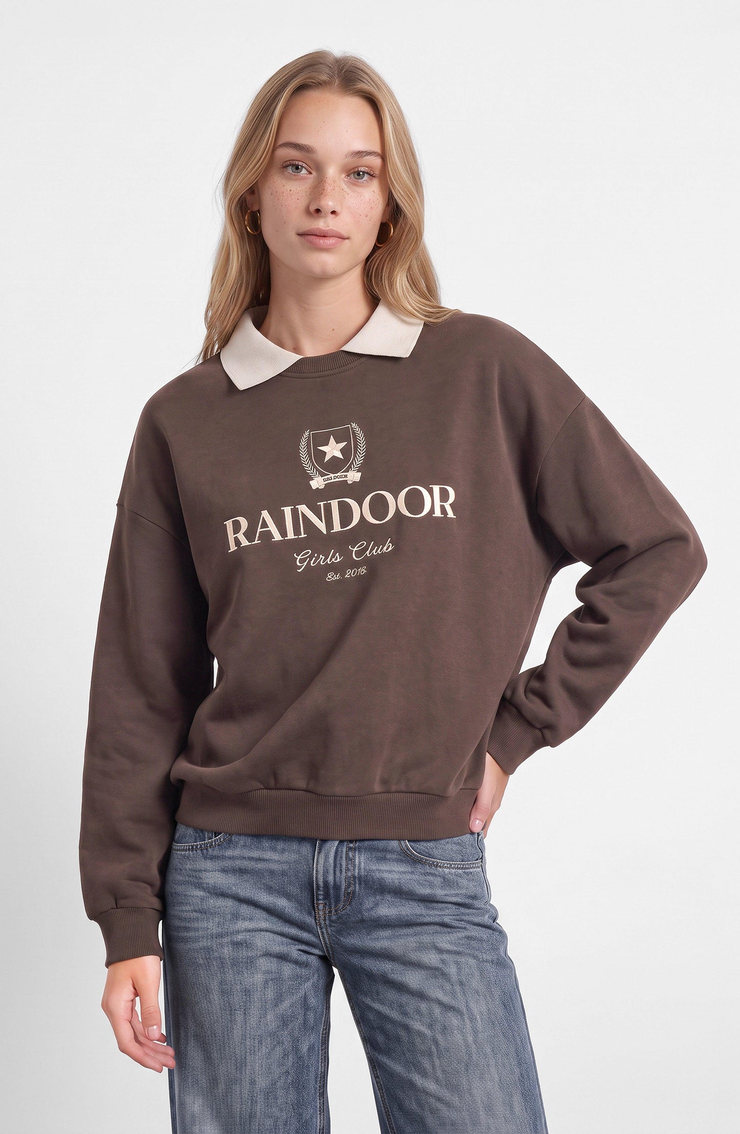 Sudadera Crewneck Polo Brown