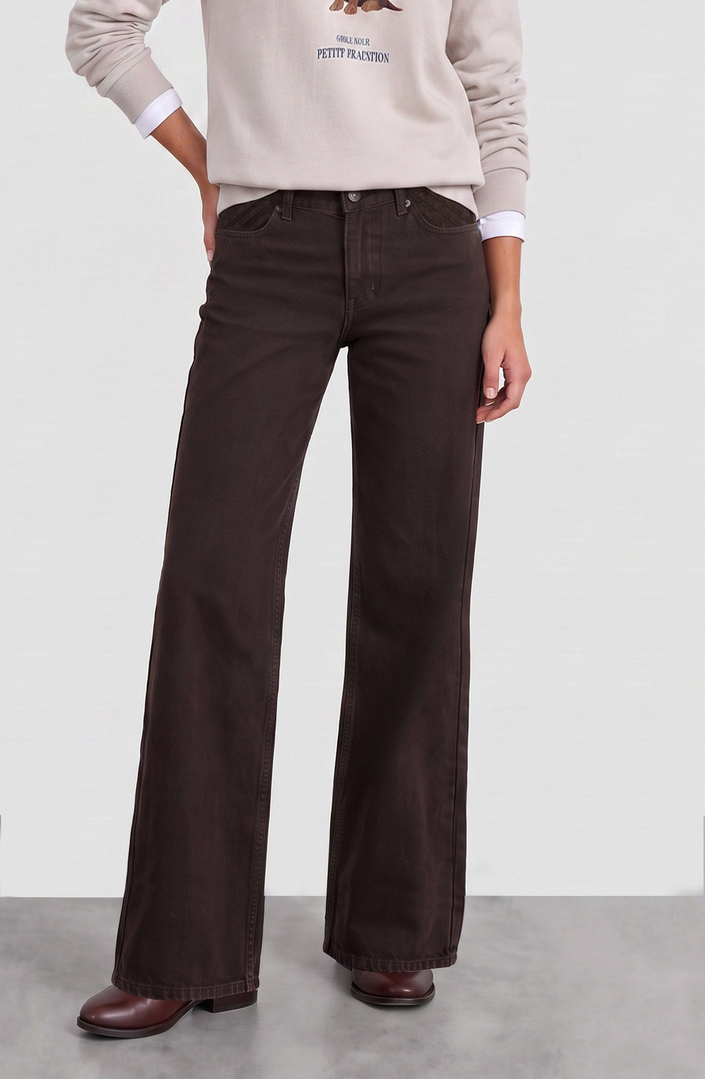 Pantalón Plisado Brown