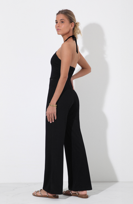 Jumpsuit Largo Halter Black