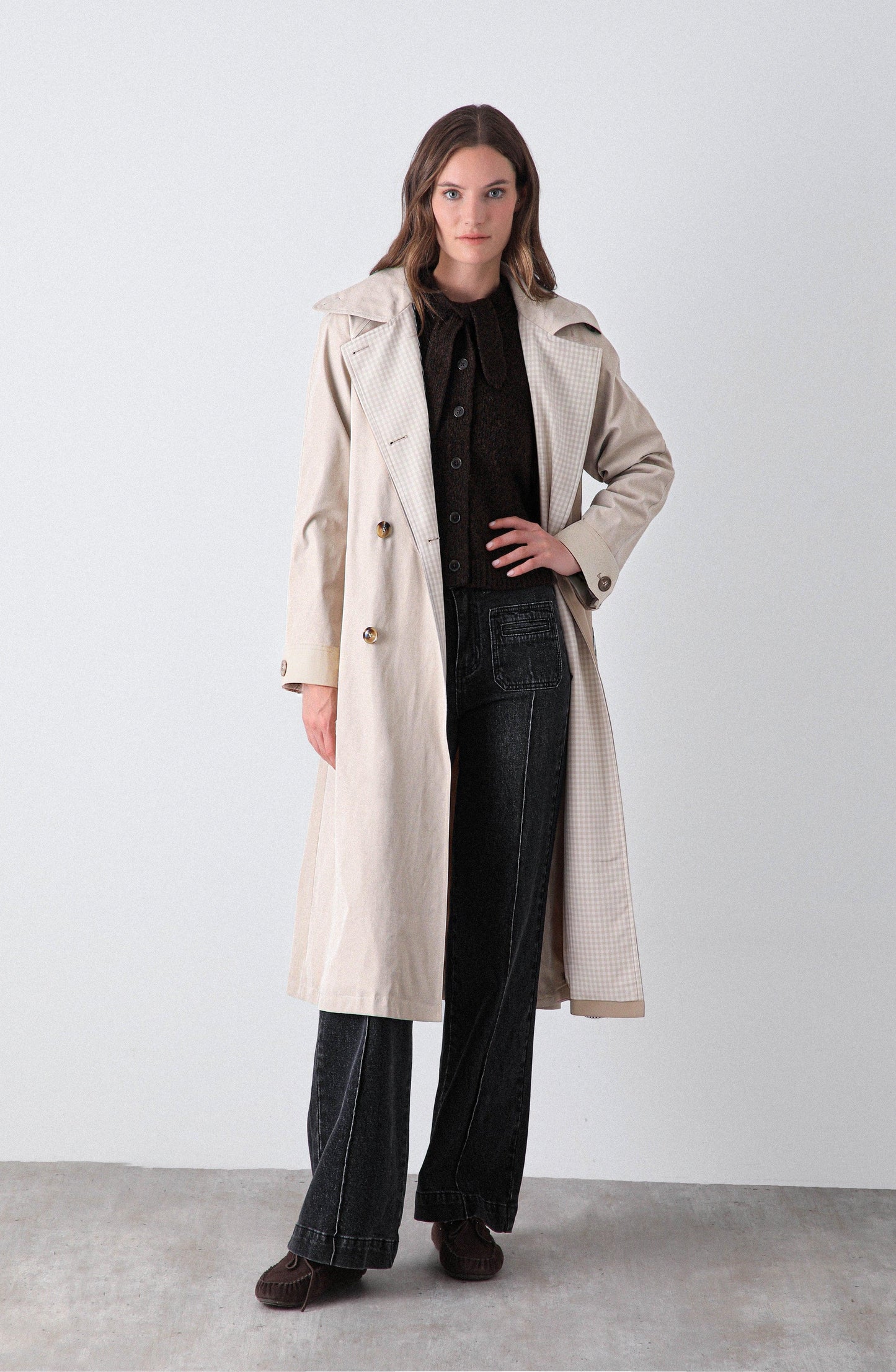 Abrigo Trench Beige