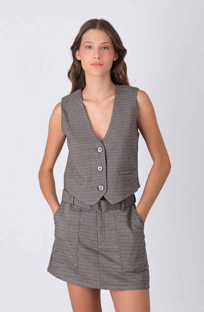 Vest Tejido Brown