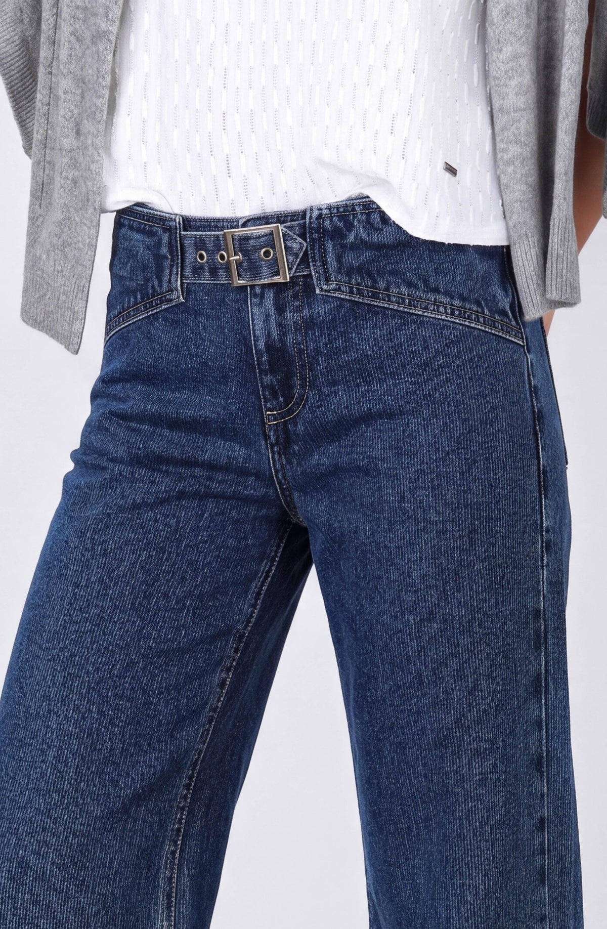 Pantalón Hebilla Tiro Bajo