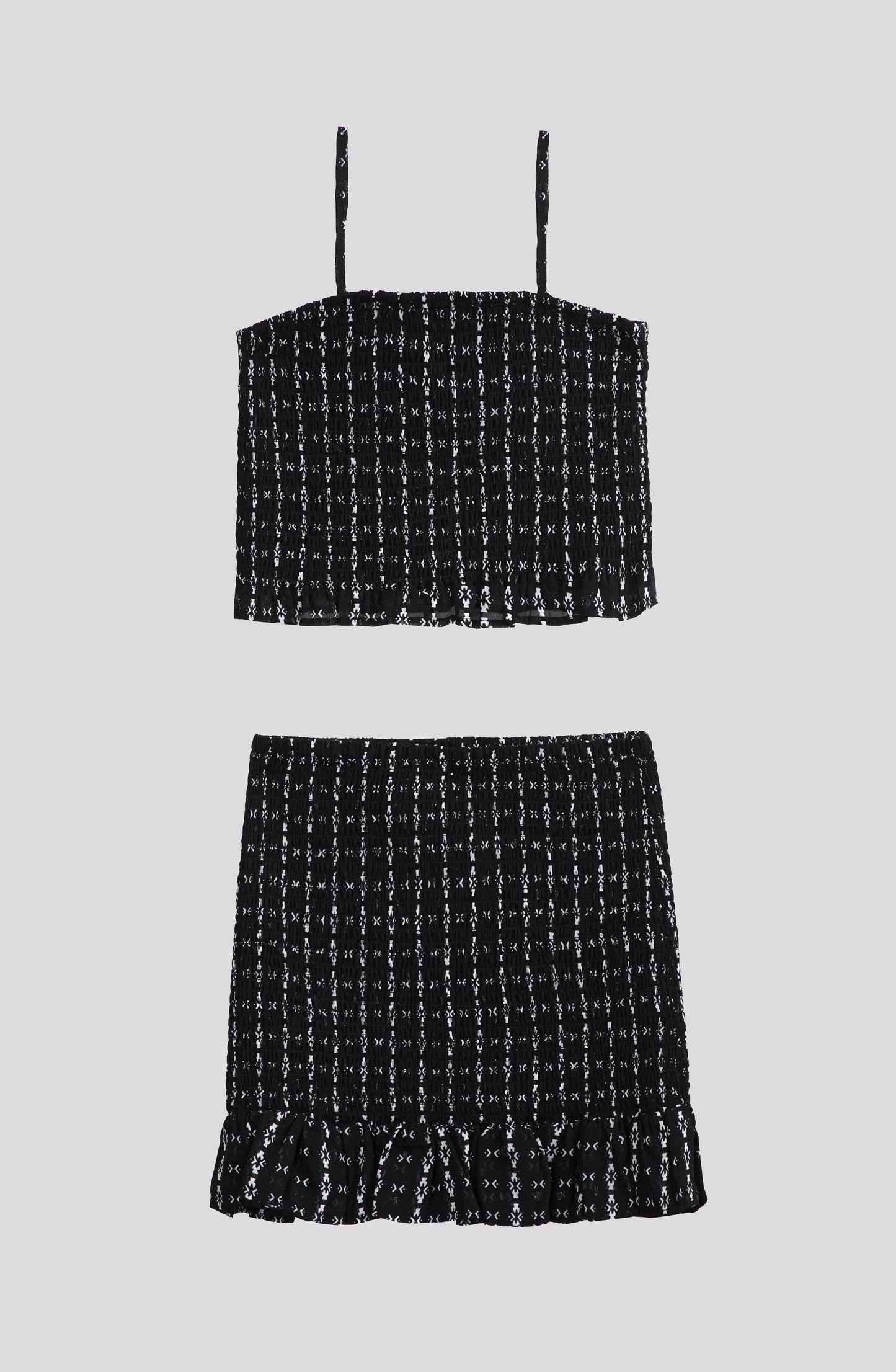 Top Panal Full Print Black
