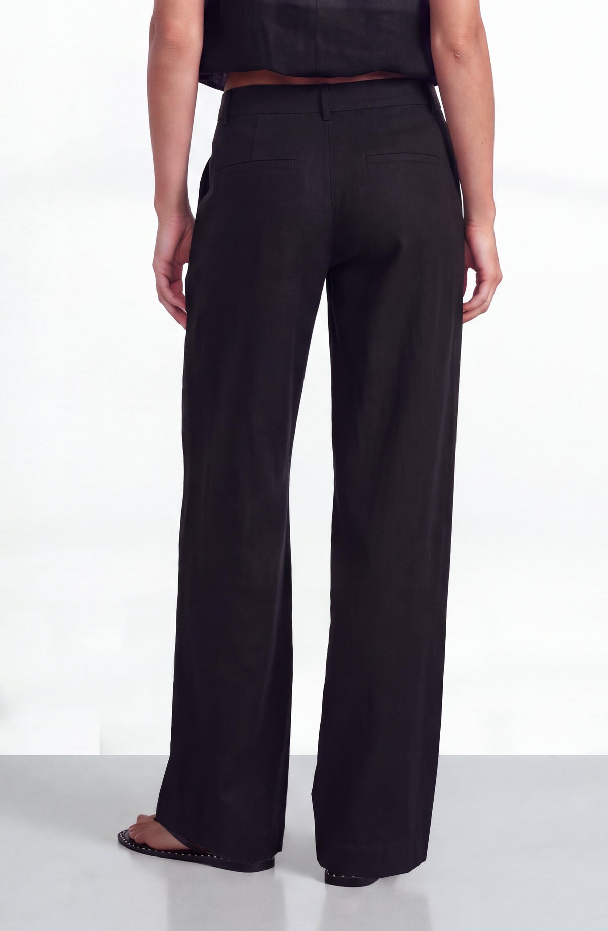 Pantalón Sastrero Lino Black