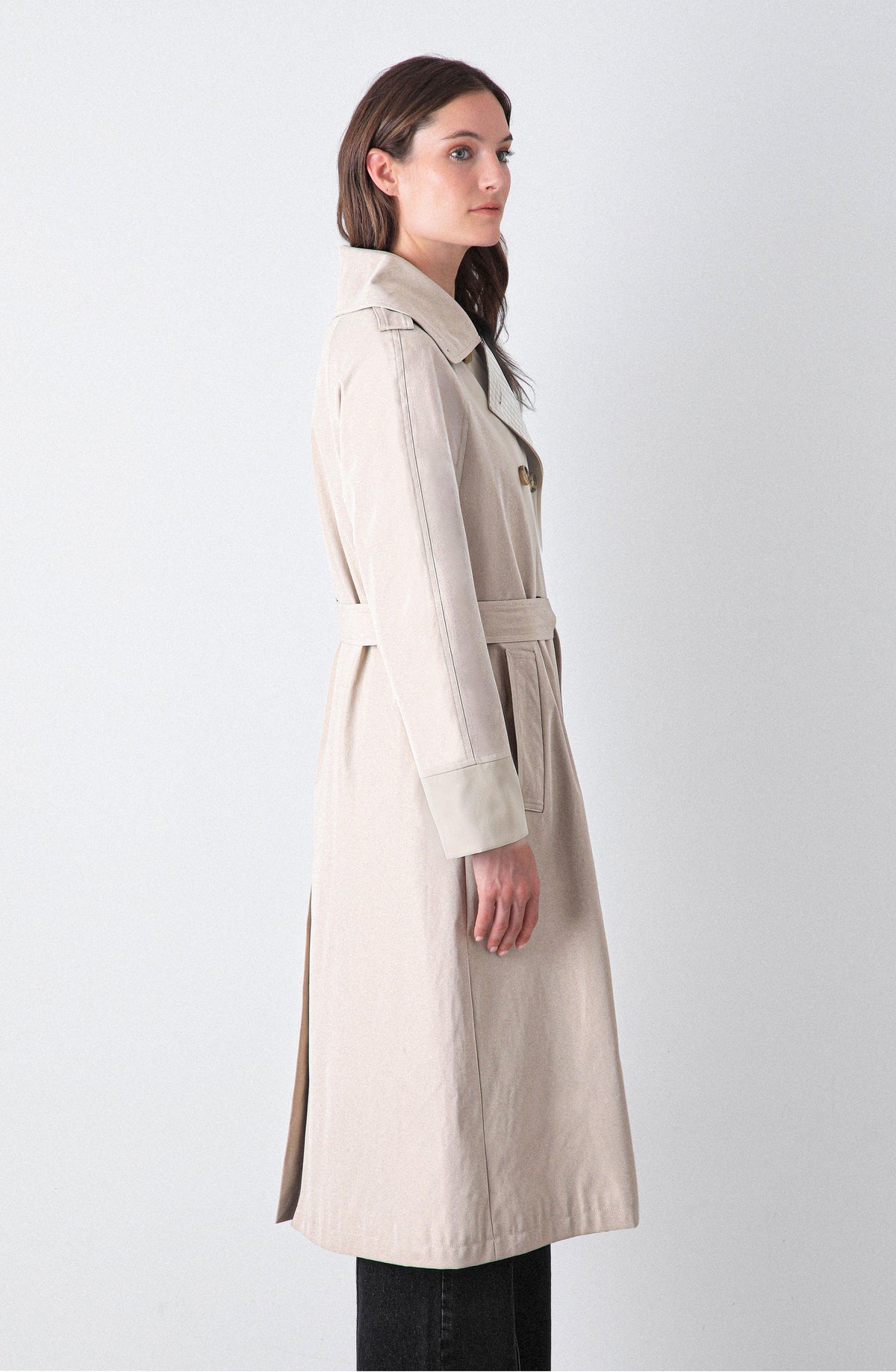 Abrigo Trench Beige