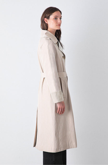 Abrigo Trench Beige