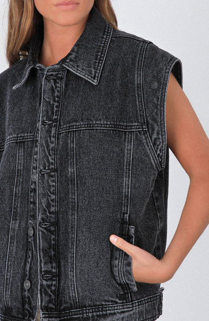 Chamarra Jeans Black