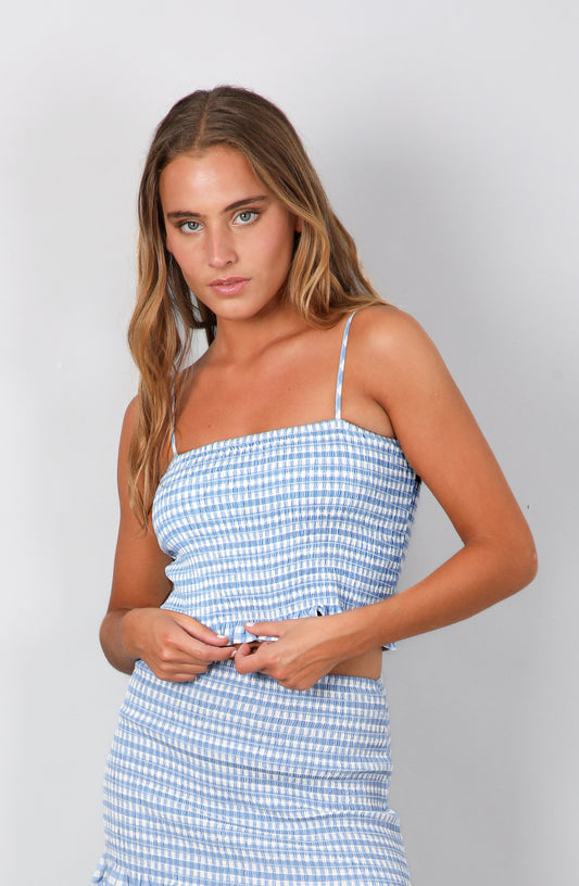 Top Panal Vichy Light Blue