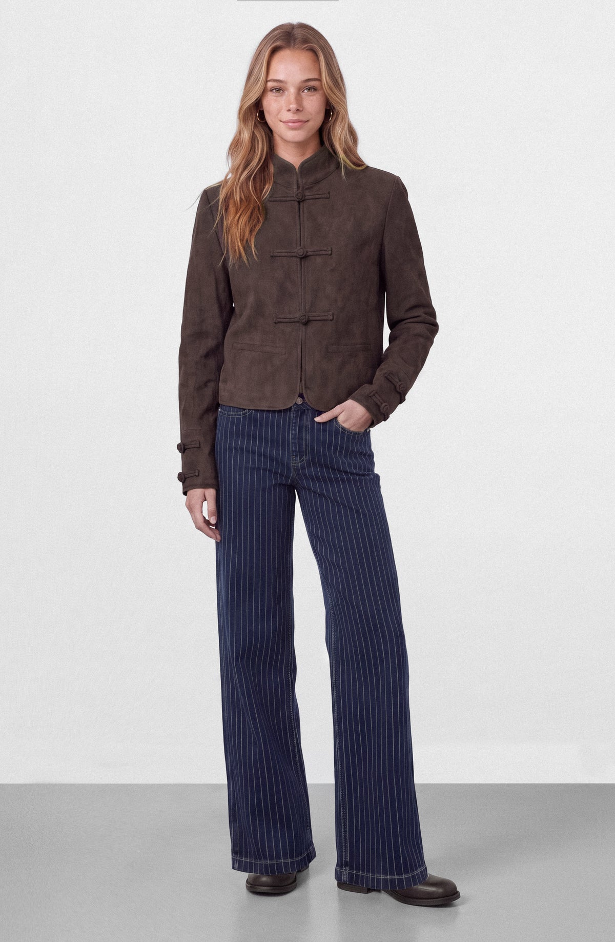 Chamarra Suede Japo Brown