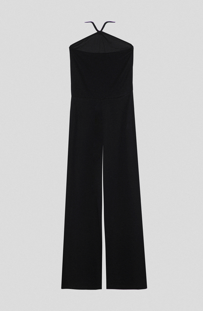 Jumpsuit Largo Halter Black