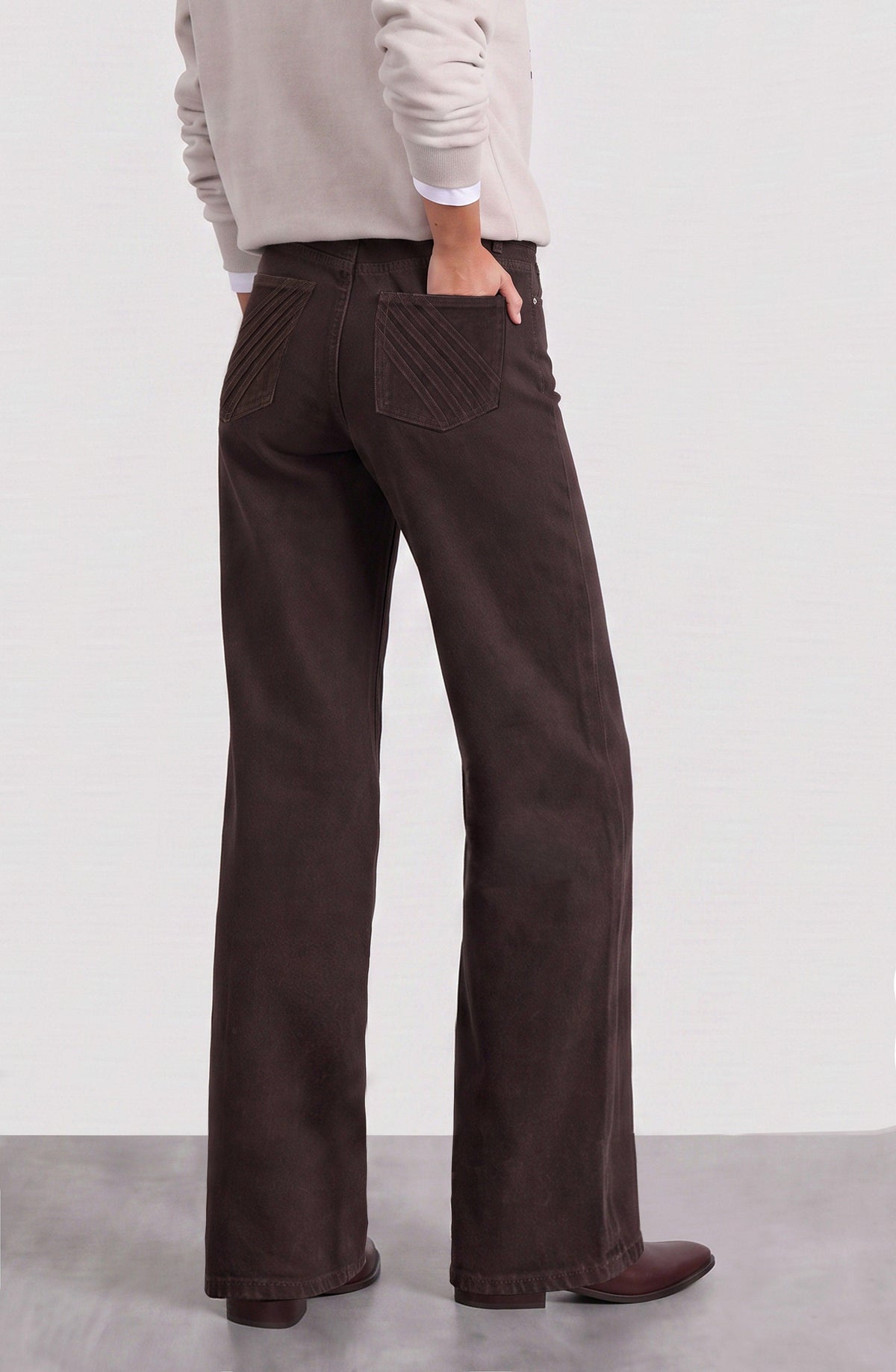 Pantalón Plisado Brown