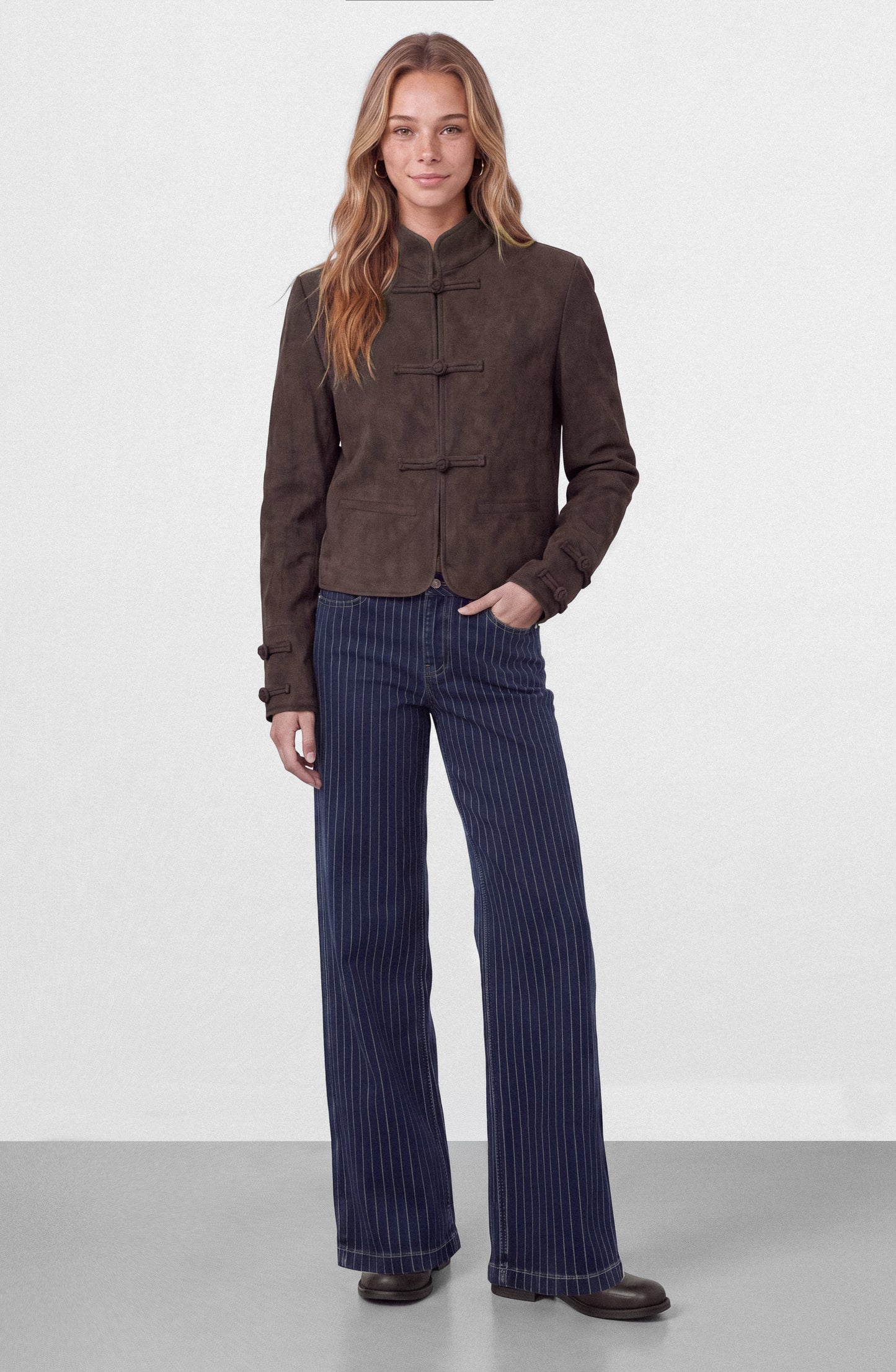 Chamarra Suede Japo Brown