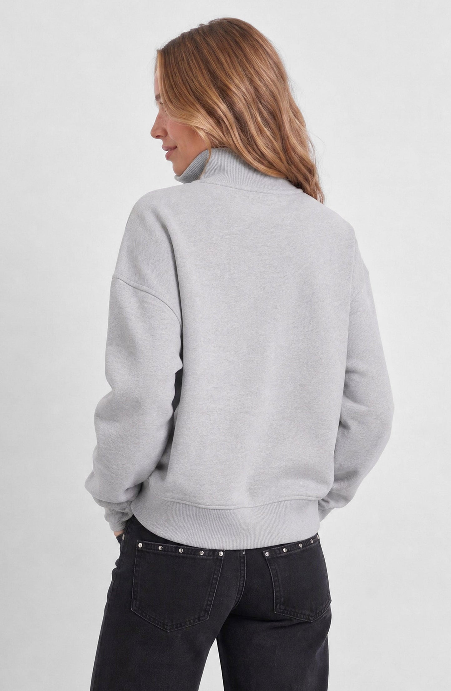 Sudadera Mid Zipper Grey