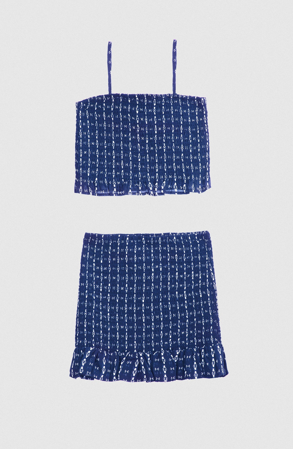 Top Panal Full Print Blue