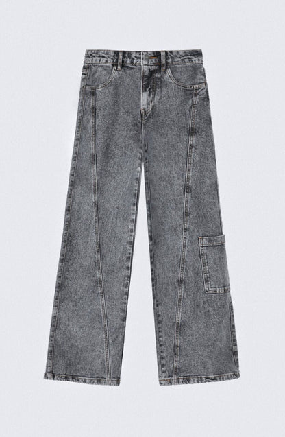 Pantalón Diagonal Bolsillo Gray
