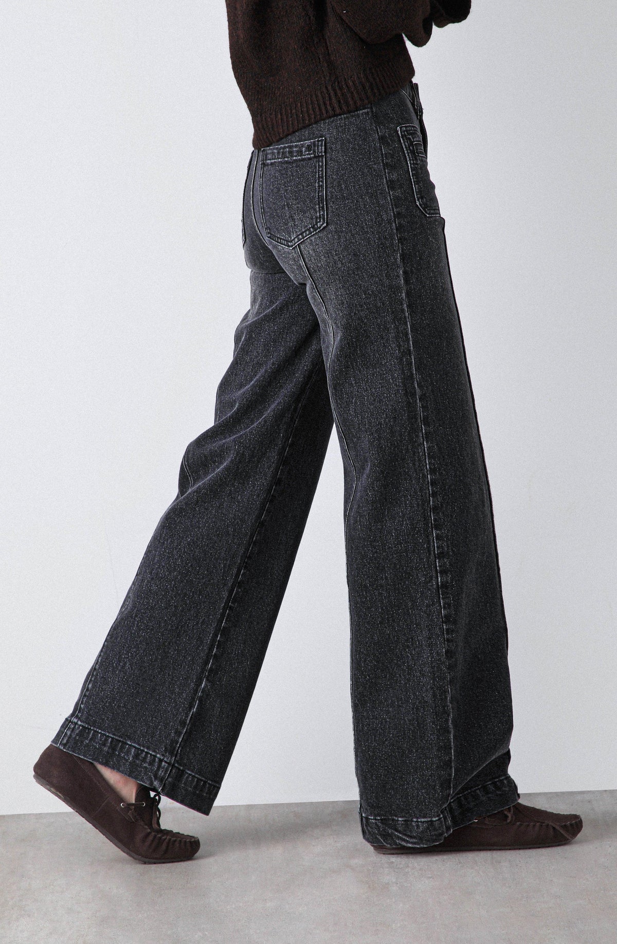 Pantalón Wide Leg Pocket Black
