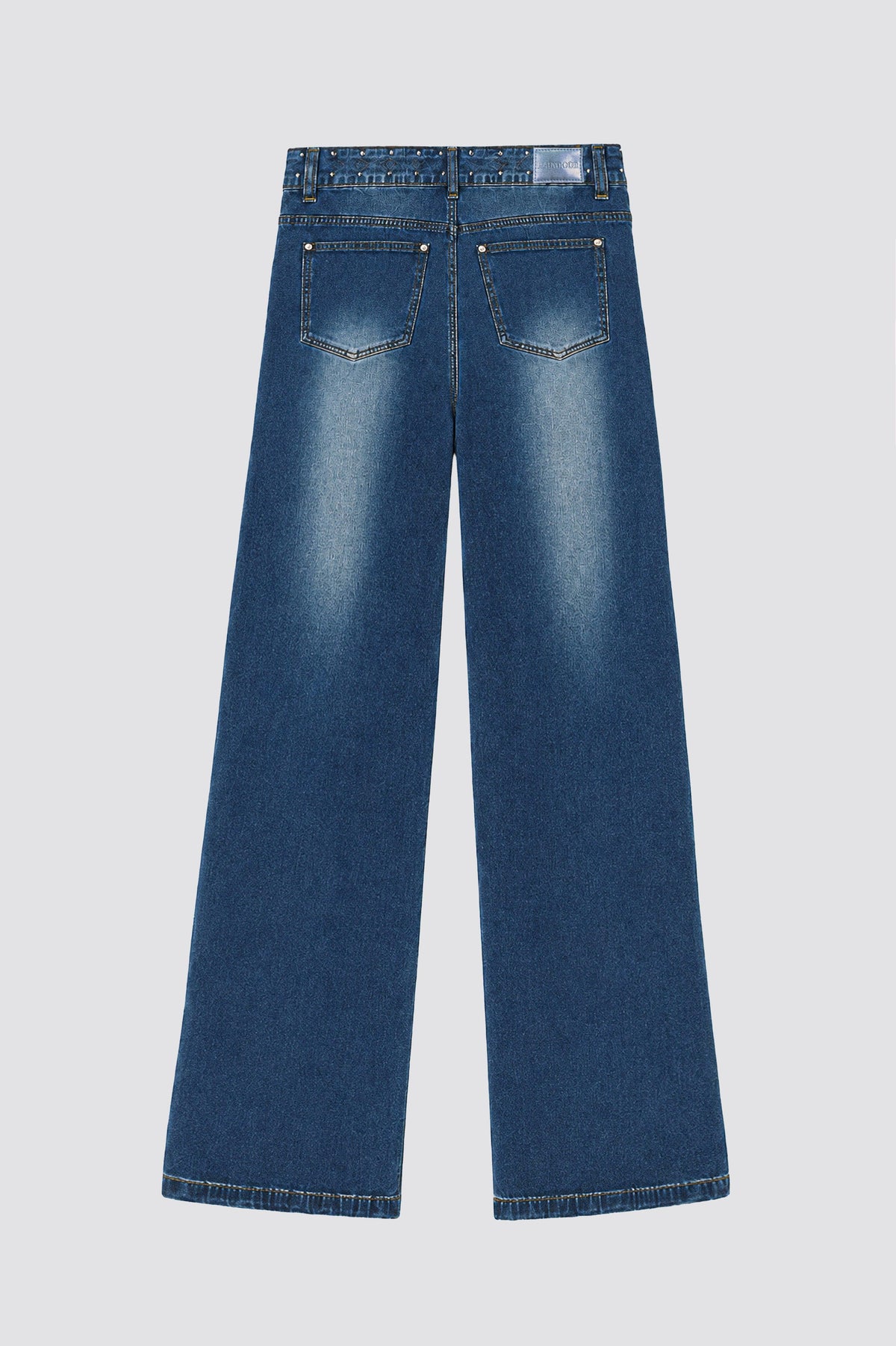 Pantalón Pretina Tachas Light Blue