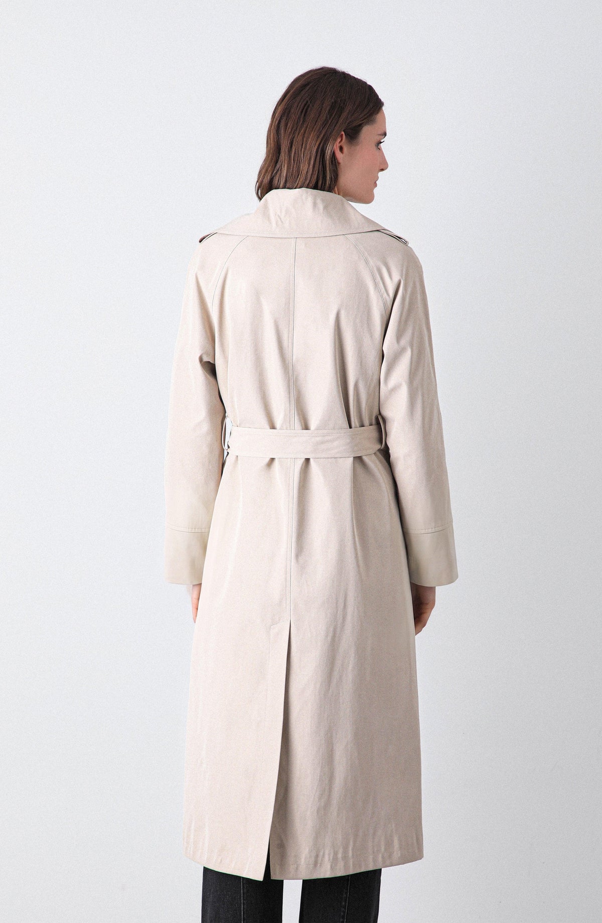 Abrigo Trench Beige