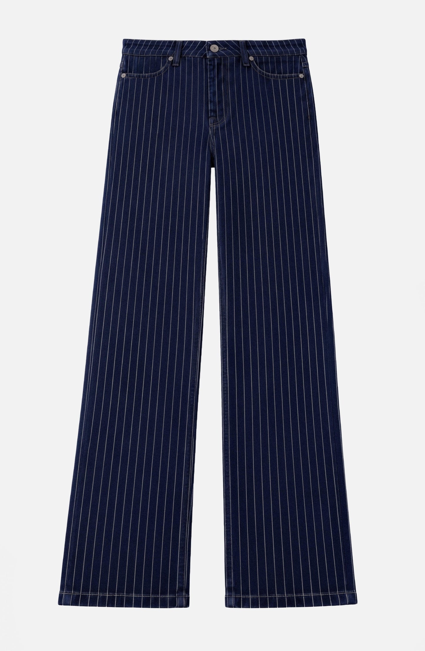 Pantalón Denim Rayado Indigo
