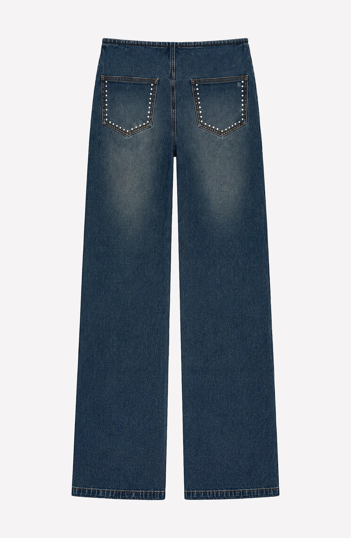 Pantalón Sin Pretina Tachas Blue