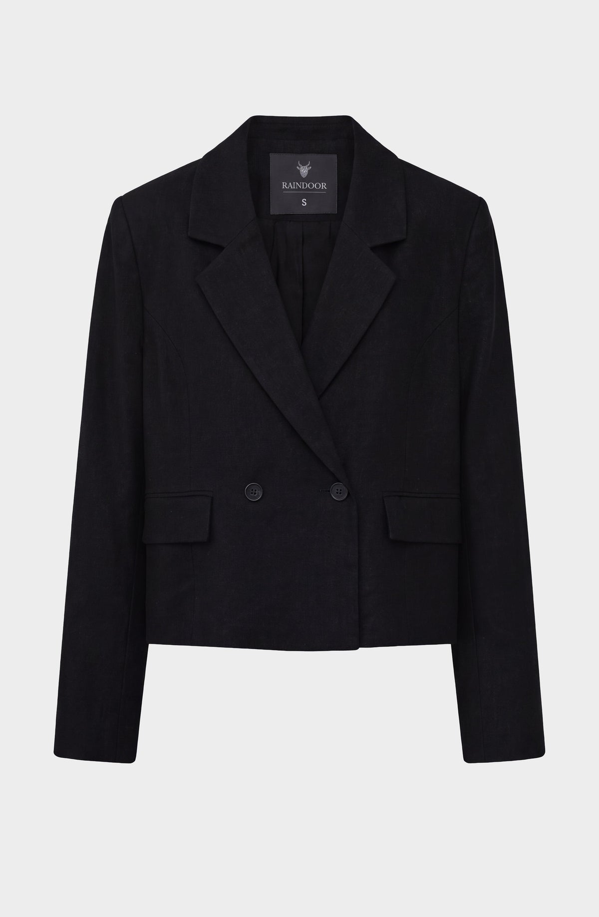 Blazer Corto Lino Black