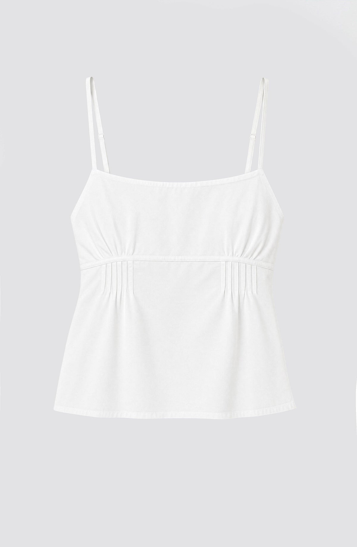 Top Escote Plisado White