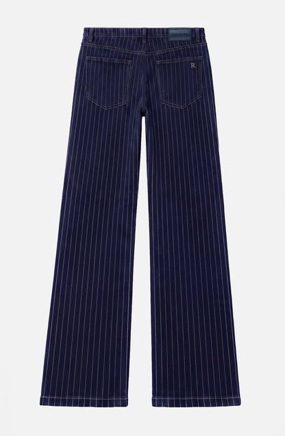 Pantalón Denim Rayado Indigo