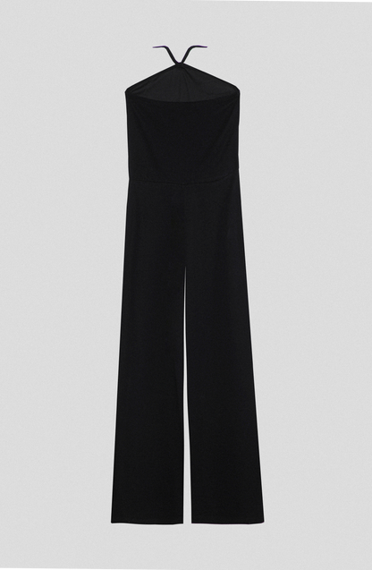 Enterito Tejido Halter Black