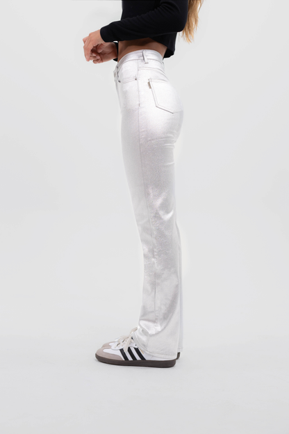 Pants Slim Silver