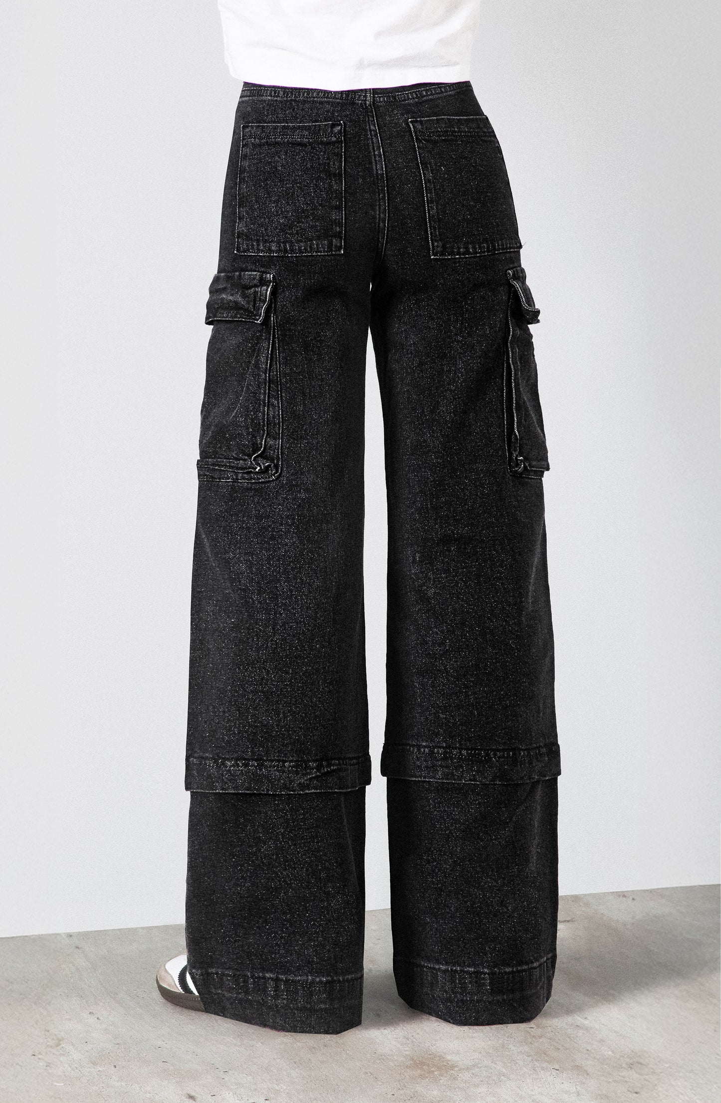 Pantalón Cargo Bolsillos Black R