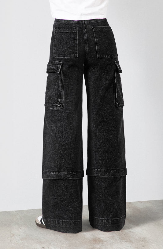 Pantalón Cargo Black