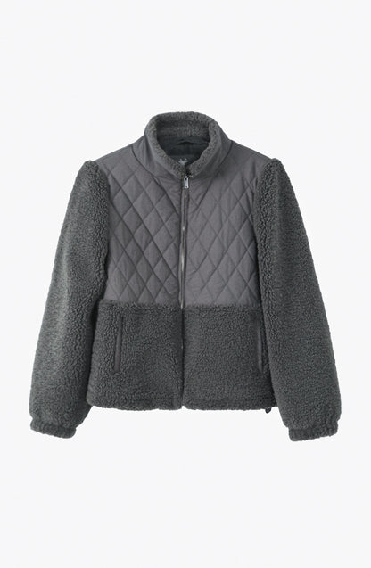 Chiporro Acolchado Cuello Alto Gray