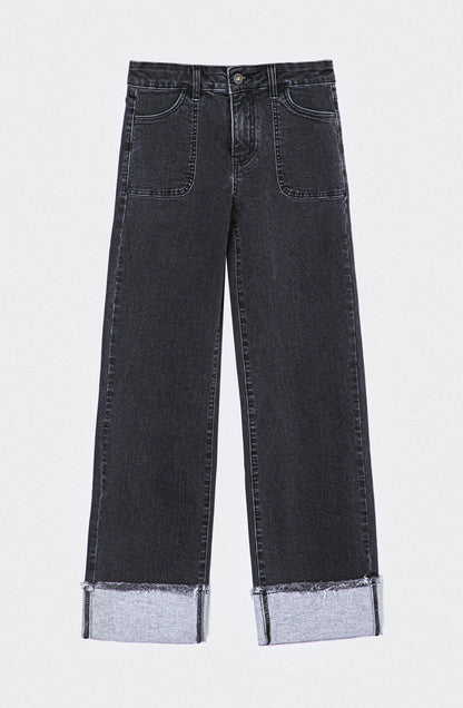 Pantalón Wide Leg Sun Black