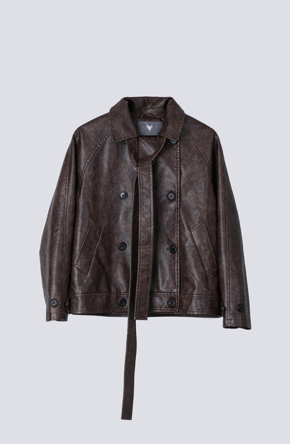 Chaqueta Pu Lazo Brown