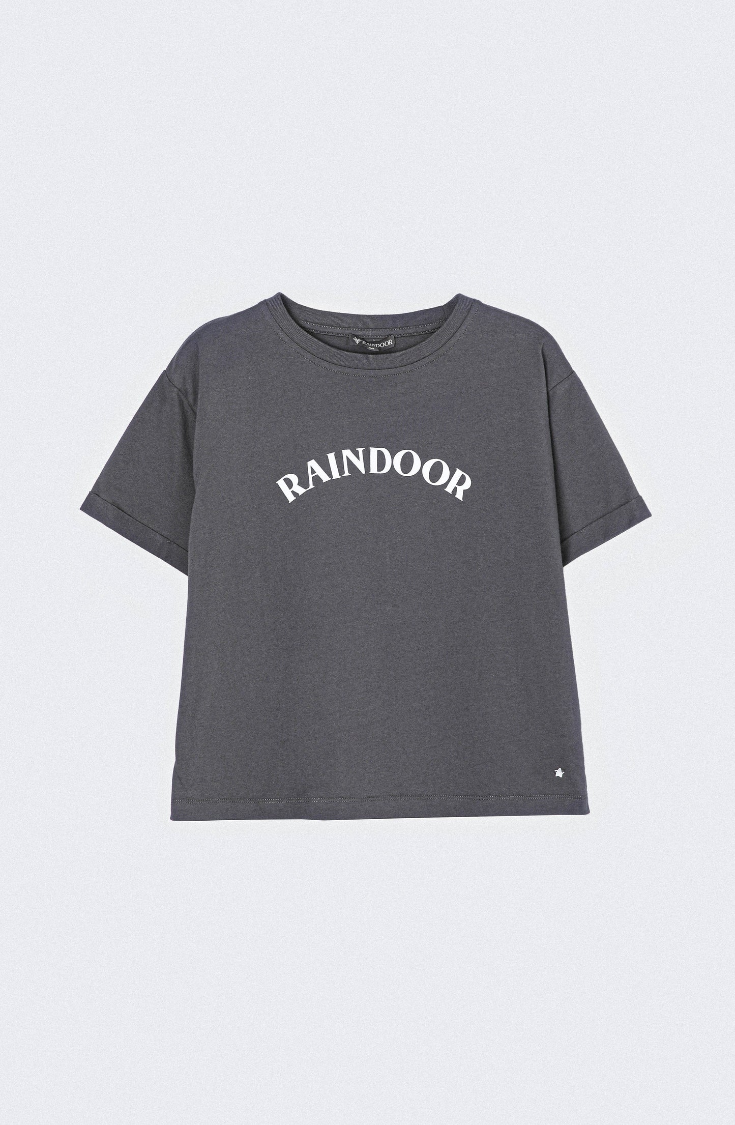 Polera Manga Corta Logo Grey