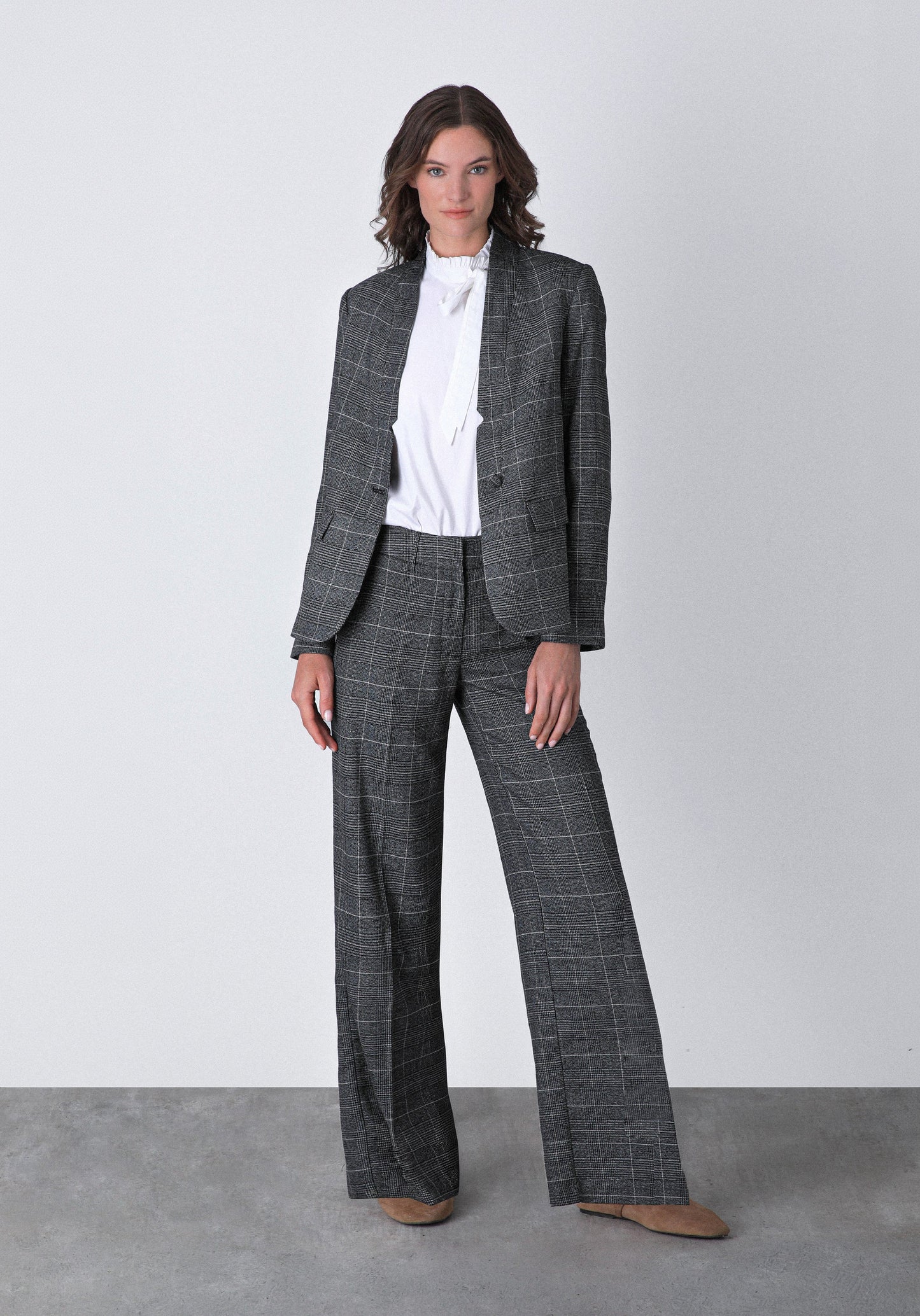 Pantalón Tejido Lurex Grey