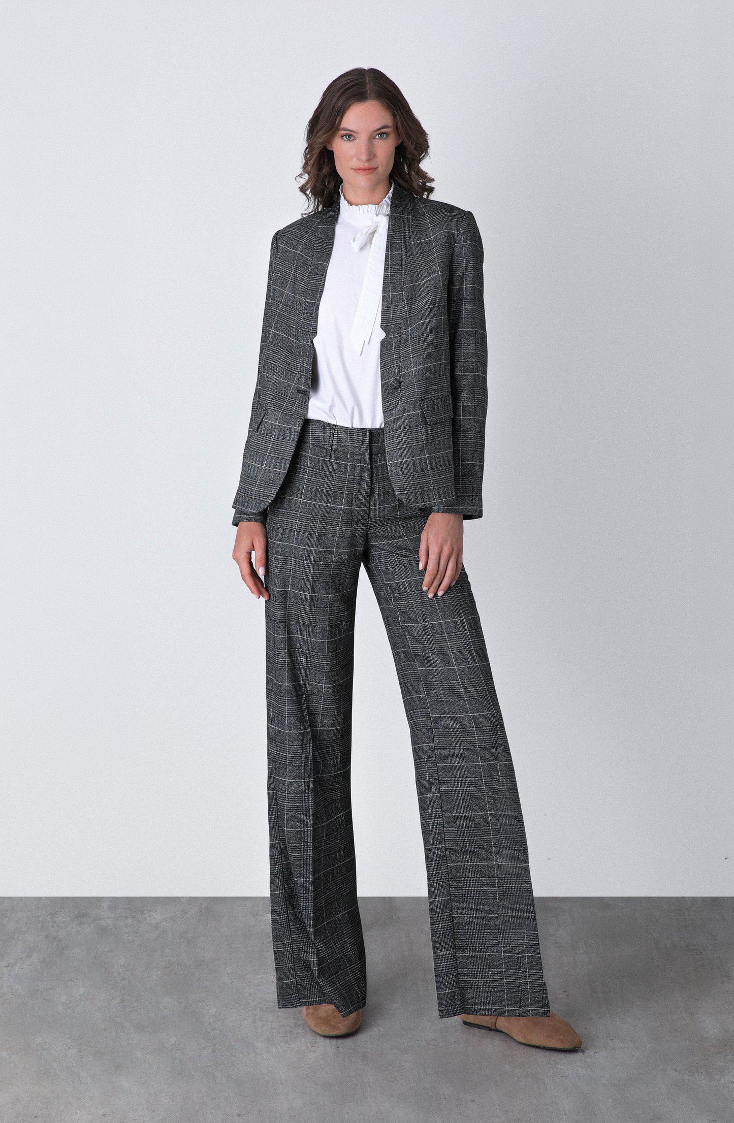 Blazer Tejido Lurex Grey