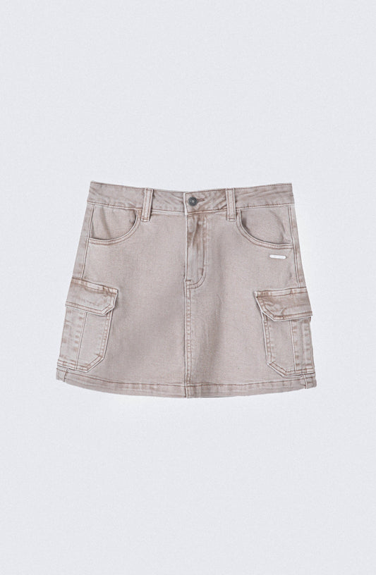 Falda Cargo Brown